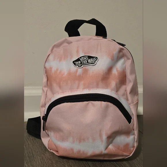 Vans Off The Wall Sunwaves Tie-Dye Pink Mini Backpack Y2K Skater Festival - Picture 1 of 6